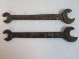 Lot of (2) Vintage Ford Open End Automotive Wrenches (#25 & #26)