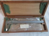 Vintage Lufkin #701 Vernier Caliper with Wood Box