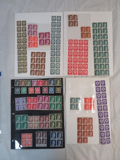 Estate Found Lot of WWII German Postage Stamps Includes Hitler