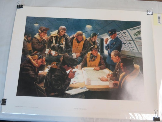 Excellent "After the Mission" U.S. Navy Print By Gil Cohen, Signed and Numbered #400/850