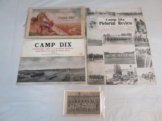 Original WWI Fort Dix (Camp Dix, New Jersey) Military Ephemera Lot