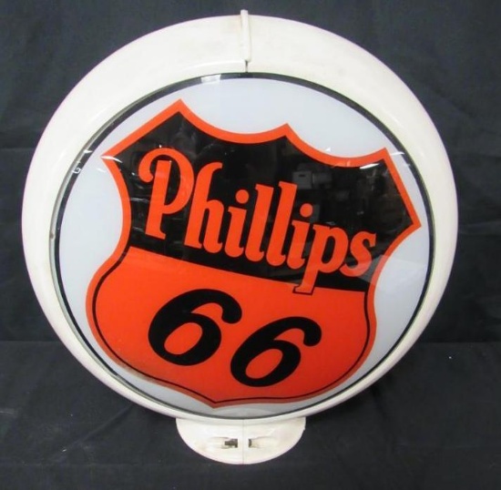 Contemporary Phillips 66 Gasoline Gas Pump Globe In Capco Body