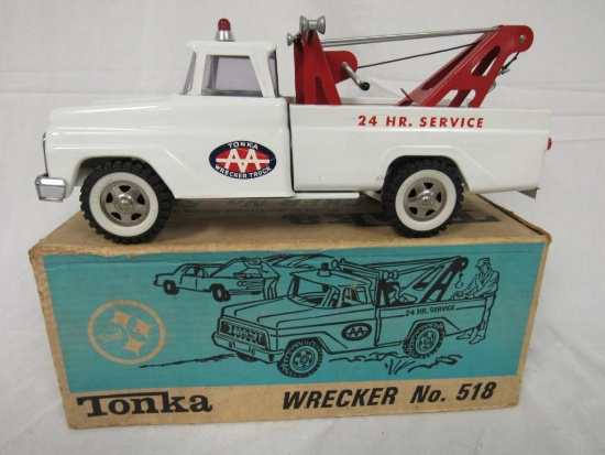 Vintage 1960's Tonka No. 518 Wrecker Truck in Orig. Box