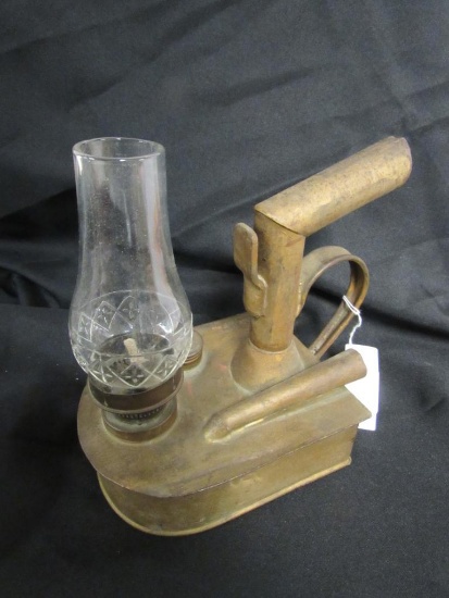 Antique Early and Unusual Oil Lamp