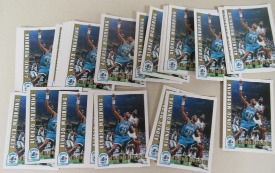 Lot (35) 1992-93 Hoops #361 Alonzo Mourning RC Rookie Cards