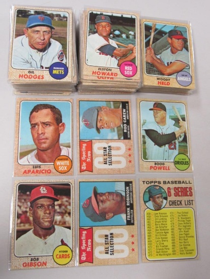 Lot (148) 1968 Topps Baseball Cards