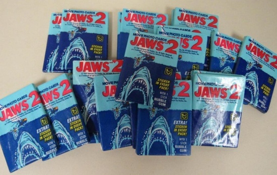 Lot (22) 1978 Topps "Jaws 2" Unopened Wax Packs