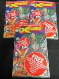 (3) X-Force #1 1st Print Sealed in Polybag All w/ Deadpool Rookie Card!