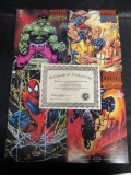 Marvel Masterpieces #1-4 Complete Run ALL Signed by Joe Jusko DF Exclusive