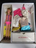 Vintage 1967 Mattel Francie & Casey Case w/ Doll & Fashions (Barbie)