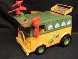 Vintage 1989 Teenage Mutant Ninja Turtles Party Wagon/ Van Complete TMNT
