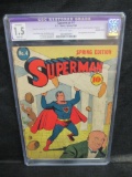 Superman #4 (1940) Golden Age Key 2nd Appearance Lex Luthor CGC 1.5Q