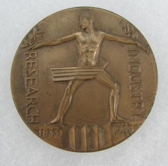 1933 Chicago World's Fair Century of Progress Bronze Medallion