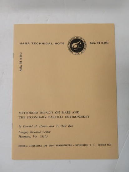 (Mars) NASA (1972) Technical Note/Report