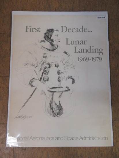 NASA 1st Decade Lunar Landing Poster