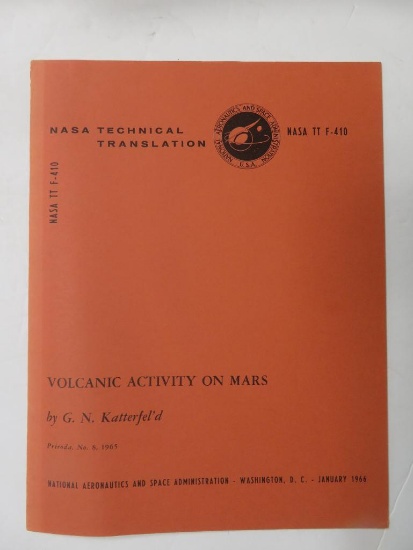 (Mars) NASA (1966) Technical Report