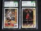 Lot (2) 1991-92 Upper Deck Michael Jordan Cards. Both CSG Mint 9. Includes #1 Promo