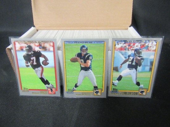 2001 Topps Football Complete Set w/ Brees, Tomlinson, Vick RC's