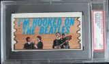 Rare 1964 Topps Beatles Plaks #39 Hooked on the Beatles PSA 7 NM