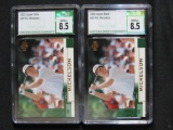 Lot (2) 2002 Upper Deck Golf #41 Phil Mickelson RC Rookie Card CSG 8.5