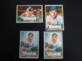 Lot (4) 1952 Topps Baseball Detroit Tigers Cards