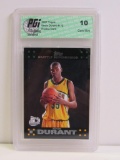 2007-08 Topps #112 Kevin Durant RC Rookie Card PGI Gem Mint 10
