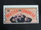 Rare 1964 Topps Beatles Plaks #4 Beatles for Congress
