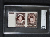 RARE 1962 Topps Stamps Panel Al Kaline / Dick Hall SGC 4