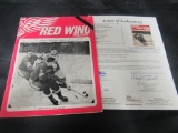 1965 Detroit Red Wings Program Signed by Team (Gordie Howe) JSA Full Letter COA
