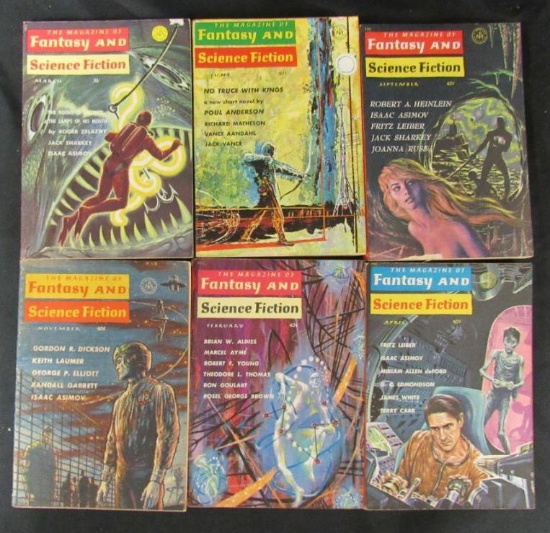 (6) Fantasy & Sci-Fi Pulps/Emsh Covers