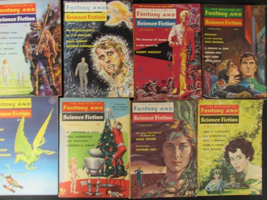 (8) Fantasy & Sci-Fi Pulps/Emsh Covers
