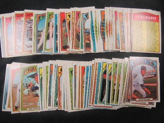 Lot of (92) 1972 Topps Baseball Cards