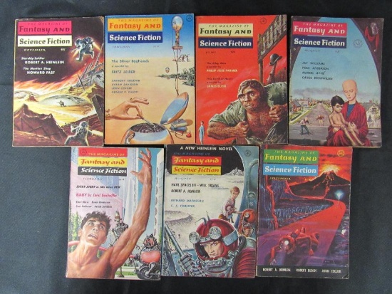 (7) Fantasy & Sci-Fi Pulps/Emsh Covers