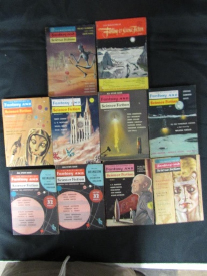 (10) Fantasy & Sci-Fi Pulps 1952-1964