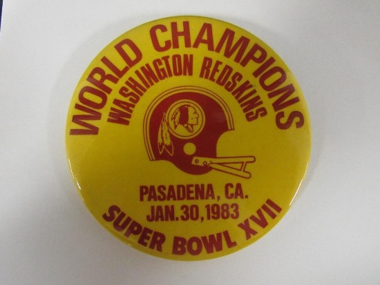 1983 Super Bowl XVII Pinback