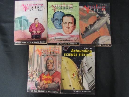 (5) Astounding Sci-Fi Pulps 1959-1960
