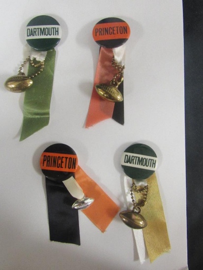 (4) Vintage Dartmouth/Princeton Pinbacks