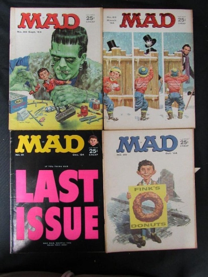 MAD Magazine Silver Age Lot of (4)