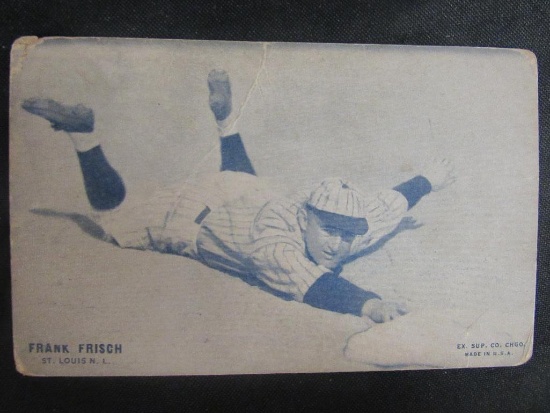 1928 Frank Frisch Exhibit Baseball Card