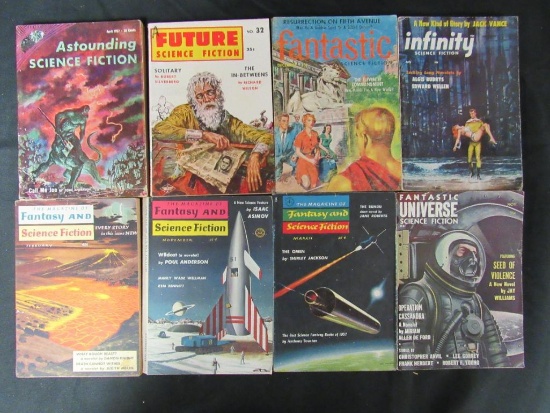 (8) Assorted Sci-Fi Pulps from 1957-1958