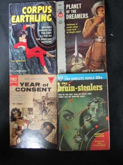 (4) 1950/60's Sci-Fi PBK Books/Classic!