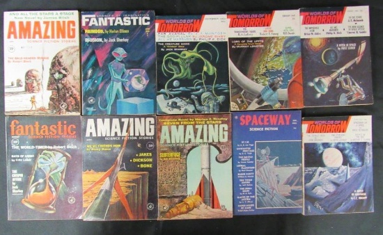 (10) Assorted Sci-Fi Pulps from 1960-1969