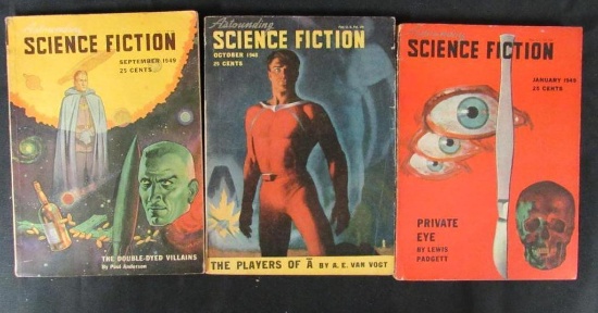 (3) Astounding Science Fiction Pulps