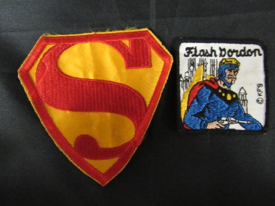 Superman & Flash Gordon Vintage Patches