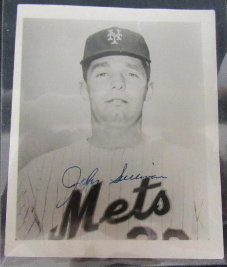 John Sullivan New York Mets Signed Photo