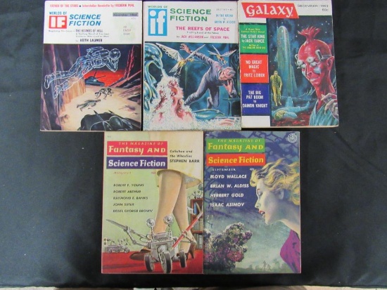(5) 1960's Pulps with Emsh Covers