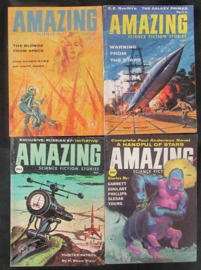 (5) Amazing Stories Pulps/1959 Issues