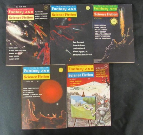 (5) 1960's Pulps with Mel Hunter Covers