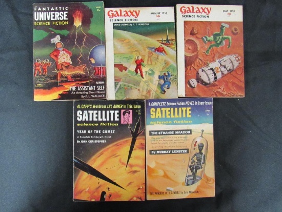 (5) 1950's Pulps with Mel Hunter Covers