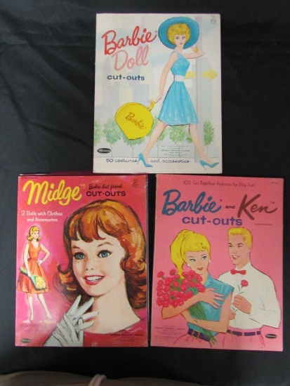 Barbie (3) Paper Doll Cut Out's